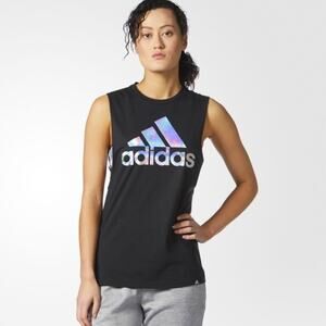 Adidas Women's Medium Black Workout Tank Top - Great!